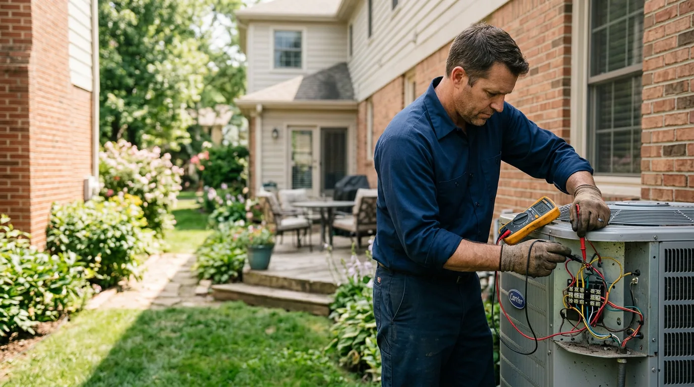 HVAC technician working near Graytown, OH
